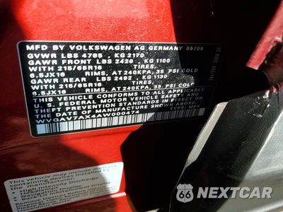 Zdjęcie 13 z 13 samochodu: 2010 VOLKSWAGEN TIGUAN S/SE/SEL VIN:WVGAV7AX4AW000474 - miniatura