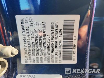 Zdjęcie 13 z 13 samochodu: 2015 HONDA CR-V EXL VIN:2HKRM4H71FH627905 - miniatura