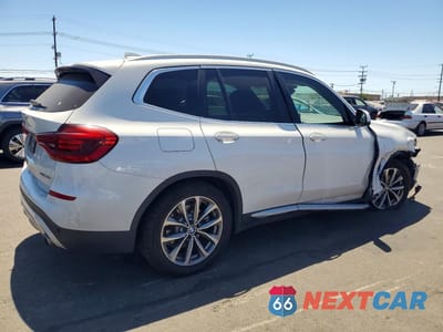 Trzecie zdjęcie samochodu z tyłu: 2019 BMW X3 SDRIVE30I VIN:5UXTR7C53KLE97941 - miniatura