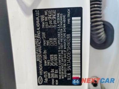 Zdjęcie 12 z 12 samochodu: 2025 HYUNDAI SANTA CRUZ SE VIN:5NTJADDE7SH143288 - miniatura