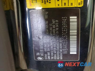 Zdjęcie 12 z 12 samochodu: 2012 BMW 328 I VIN:WBAKE3C57CE769943 - miniatura
