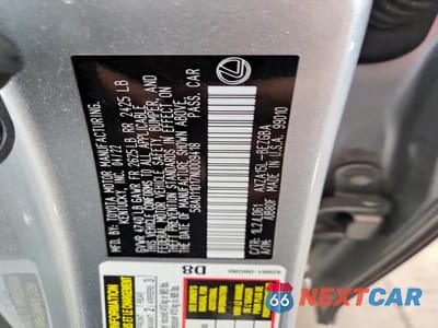 Zdjęcie 13 z 13 samochodu: 2022 LEXUS ES 250 BASE VIN:58AD11D17NU009418 - miniatura