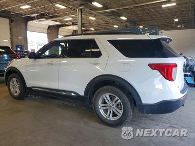 Drugie zdjęcie samochodu z przodu: 2020 FORD EXPLORER XLT VIN:1FMSK8DH8LGA92502 - miniatura