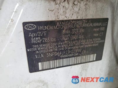 Zdjęcie 12 z 12 samochodu: 2018 HYUNDAI ELANTRA VALUE EDITION VIN:5NPD84LF2JH221797 - miniatura