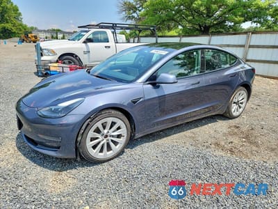 2022 TESLA MODEL 3 5YJ3E1EB2NF291348 - główne zdjęcie licytacji z USA - miniatura
