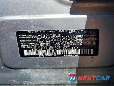 Zdjęcie 13 z 13 samochodu: 2014 SUBARU FORESTER 2.0XT PREMIUM VIN:JF2SJGDC4EH497972 - miniatura