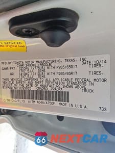 Zdjęcie 12 z 12 samochodu: 2015 TOYOTA TACOMA DOUBLE CAB LONG BED VIN:5TFMU4FN7FX029835 - miniatura