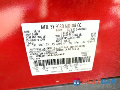 Zdjęcie 13 z 13 samochodu: 2018 FORD EXPLORER XLT VIN:1FM5K7D84JGA19681 - miniatura