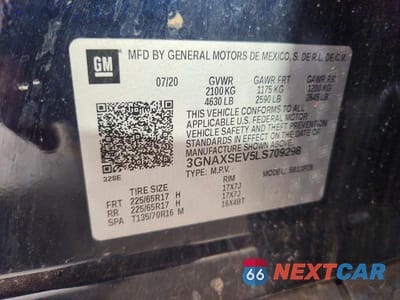 Zdjęcie 13 z 13 samochodu: 2020 CHEVROLET EQUINOX LS VIN:3GNAXSEV5LS709298 - miniatura