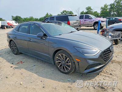 Czwarte zdjęcie samochodu z boku: 2021 HYUNDAI SONATA LIMITED VIN:5NPEH4J24MH102044 - miniatura