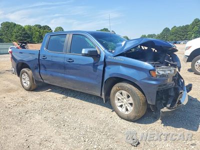 Czwarte zdjęcie samochodu z boku: 2021 CHEVROLET SILVERADO C1500 LT VIN:1GCPWCED3MZ249596 - miniatura