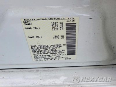 Zdjęcie 12 z 12 samochodu: 2017 NISSAN ALTIMA 2.5 SL VIN:1N4AL3AP8HC164721 - miniatura