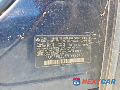 Zdjęcie 13 z 13 samochodu: 2007 BMW X5 4.8I VIN:4USFE83577LY65648 - miniatura