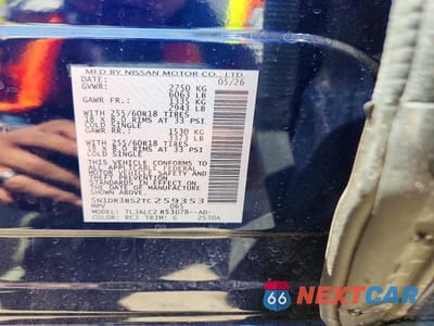 Zdjęcie 13 z 13 samochodu: 2026 NISSAN PATHFINDER SV VIN:5N1DR3BS2TC259353 - miniatura