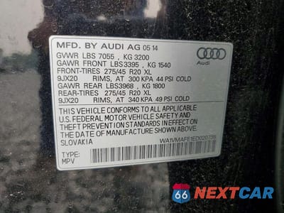 Zdjęcie 13 z 13 samochodu: 2014 AUDI Q7 PRESTIGE VIN:WA1VMAFE1ED020738 - miniatura