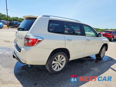 Trzecie zdjęcie samochodu z tyłu: 2008 TOYOTA HIGHLANDER HYBRID VIN:JTEEW41A982011089 - miniatura