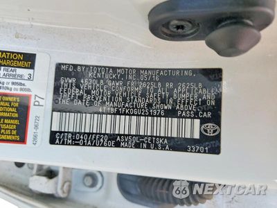 Zdjęcie 12 z 12 samochodu: 2016 TOYOTA CAMRY SE VIN:4T1BF1FK0GU251976 - miniatura