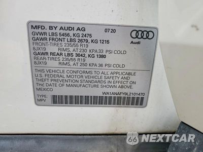 Zdjęcie 14 z 14 samochodu: 2020 AUDI Q5 PREMIUM VIN:WA1ANAFY9L2101470 - miniatura