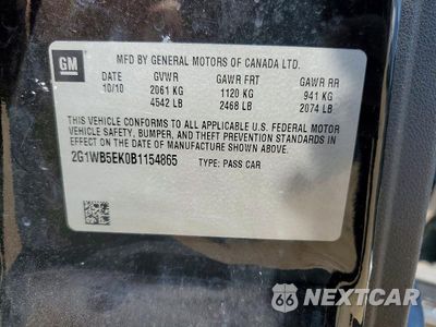Zdjęcie 12 z 12 samochodu: 2011 CHEVROLET IMPALA LT VIN:2G1WB5EK0B1154865 - miniatura