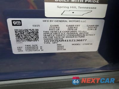 Zdjęcie 12 z 12 samochodu: 2025 CADILLAC XT5 LUXURY VIN:1GYKNAR41SZ136877 - miniatura