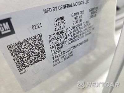 Zdjęcie 12 z 12 samochodu: 2021 CHEVROLET MALIBU LT VIN:1G1ZD5ST3MF069308 - miniatura