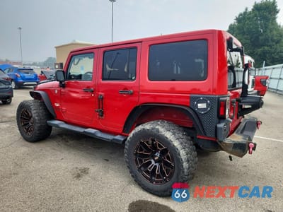 Drugie zdjęcie samochodu z przodu: 2014 JEEP WRANGLER UNLIMITED SAHARA VIN:1C4BJWEG0EL128355 - miniatura