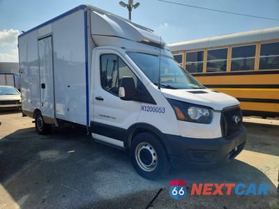 Czwarte zdjęcie samochodu z boku: 2020 FORD TRANSIT DELIVERY TRUCK VIN:1FDBW5Z80LKA83401 - miniatura