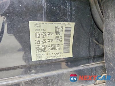 Zdjęcie 12 z 12 samochodu: 2012 NISSAN TITAN SV VIN:1N6AA0EC2CN323491 - miniatura