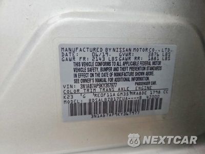 Zdjęcie 12 z 12 samochodu: 2019 NISSAN SENTRA S VIN:3N1AB7AP9KY367977 - miniatura