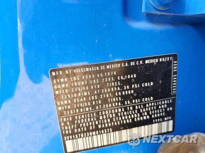 Zdjęcie 12 z 12 samochodu: 2022 VOLKSWAGEN TAOS SEL VIN:3VV1X7B23NM010373 - miniatura