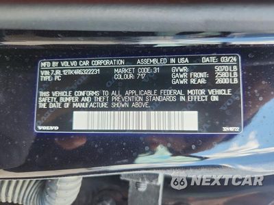Zdjęcie 12 z 12 samochodu: 2024 VOLVO S60 CORE VIN:7JRL12TK4RG322231 - miniatura