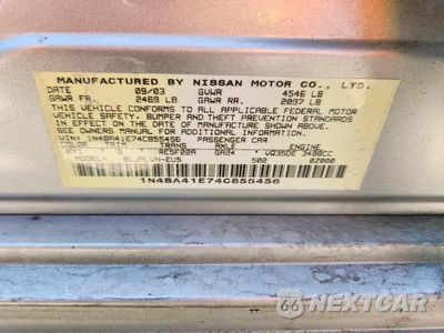Zdjęcie 13 z 13 samochodu: 2004 NISSAN MAXIMA 3.5 SE VIN:1N4BA41E74C855456 - miniatura