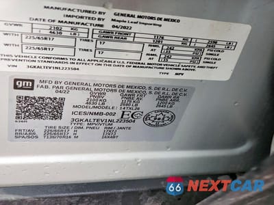 Zdjęcie 13 z 13 samochodu: 2022 GMC TERRAIN SLE VIN:3GKALTEV1NL223504 - miniatura