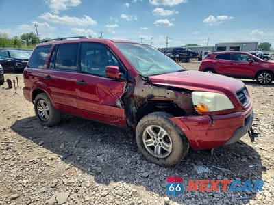 Czwarte zdjęcie samochodu z boku: 2005 HONDA PILOT EXL VIN:5FNYF18535B059902 - miniatura