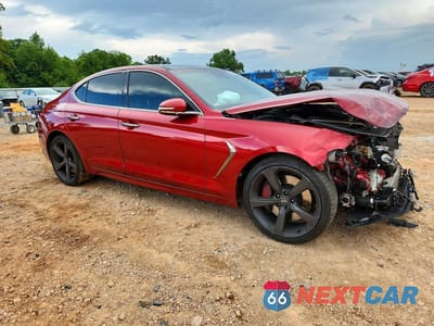 Czwarte zdjęcie samochodu z boku: 2019 GENESIS G70 3.3T DYNAMIC EDITION VIN:KMTG34LE2KU015357 - miniatura