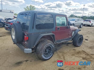 Trzecie zdjęcie samochodu z tyłu: 2002 JEEP WRANGLER / TJ SPORT VIN:1J4FA49S02P767418 - miniatura