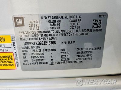Zdjęcie 14 z 14 samochodu: 2014 GMC ACADIA DENALI VIN:1GKKRTKD9EJ218766 - miniatura