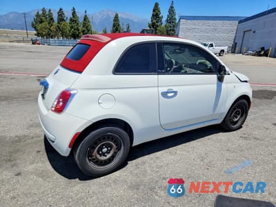 Trzecie zdjęcie samochodu z tyłu: 2013 FIAT 500 POP VIN:3C3CFFDR4DT684460 - miniatura