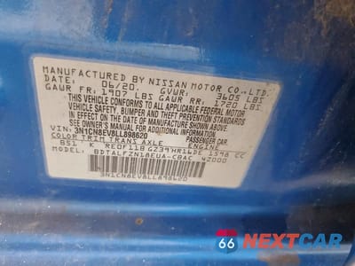 Zdjęcie 12 z 12 samochodu: 2020 NISSAN VERSA SV VIN:3N1CN8EV8LL898620 - miniatura