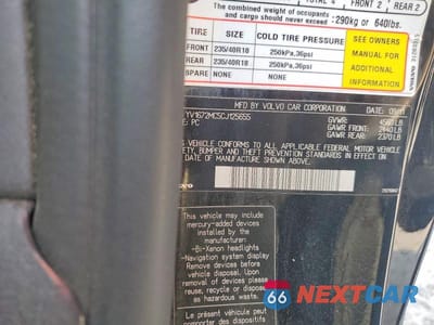 Zdjęcie 12 z 12 samochodu: 2012 VOLVO C70 T5 VIN:YV1672MC5CJ125655 - miniatura