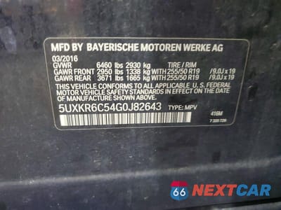 Zdjęcie 13 z 13 samochodu: 2016 BMW X5 XDRIVE50I VIN:5UXKR6C54G0J82643 - miniatura