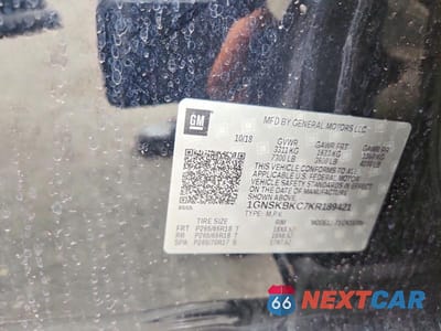 Zdjęcie 13 z 13 samochodu: 2019 CHEVROLET TAHOE K1500 LT VIN:1GNSKBKC7KR189421 - miniatura