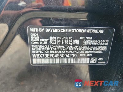 Zdjęcie 13 z 13 samochodu: 2025 BMW X1 XDRIVE28I VIN:WBX73EF04S5094239 - miniatura