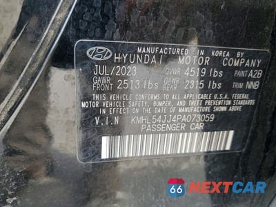 Zdjęcie 12 z 12 samochodu: 2023 HYUNDAI SONATA HYBRID LIMITED VIN:KMHL54JJ4PA073059 - miniatura