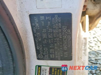 Zdjęcie 12 z 12 samochodu: 2004 HYUNDAI ELANTRA GLS VIN:KMHDN46D94U724901 - miniatura