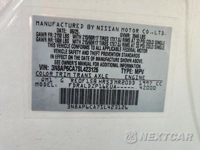Zdjęcie 12 z 12 samochodu: 2025 NISSAN KICKS SV VIN:3N8AP6CA7SL423126 - miniatura