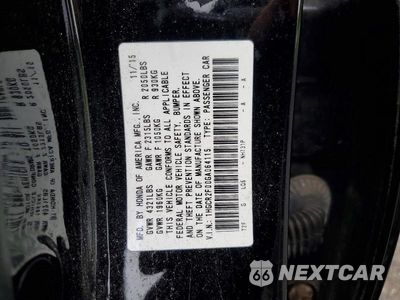 Zdjęcie 12 z 12 samochodu: 2016 HONDA ACCORD EX VIN:1HGCR2F00GA064115 - miniatura