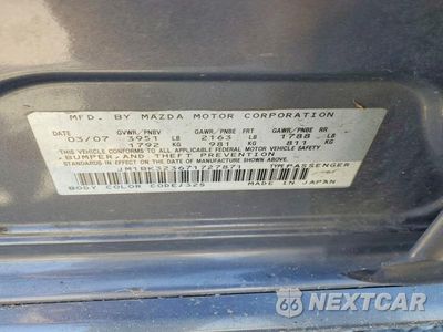 Zdjęcie 12 z 12 samochodu: 2007 MAZDA 3 S VIN:JM1BK323671727871 - miniatura