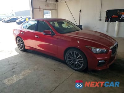 Czwarte zdjęcie samochodu z boku: 2017 INFINITI Q50 RED SPORT 400 VIN:JN1FV7AR8HM870720 - miniatura