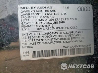Zdjęcie 14 z 14 samochodu: 2024 AUDI Q5 PREMIUM PLUS 45 VIN:WA1EAAFY9R2050655 - miniatura